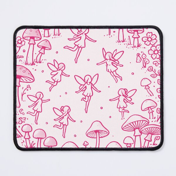 Item preview, Enchanted Fairies with Mushrooms | Fairycore Line Art Design designed and sold by Unitepeople.