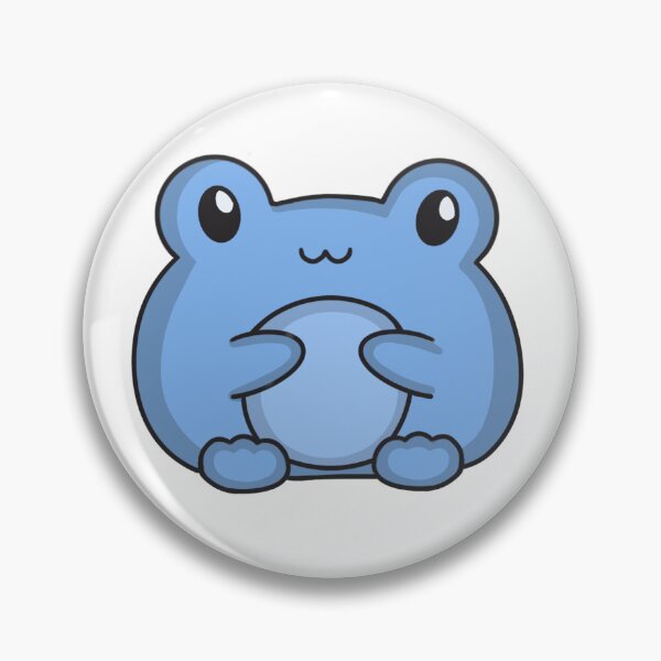 Item preview, cute blue frog designed and sold by StarFrogA.