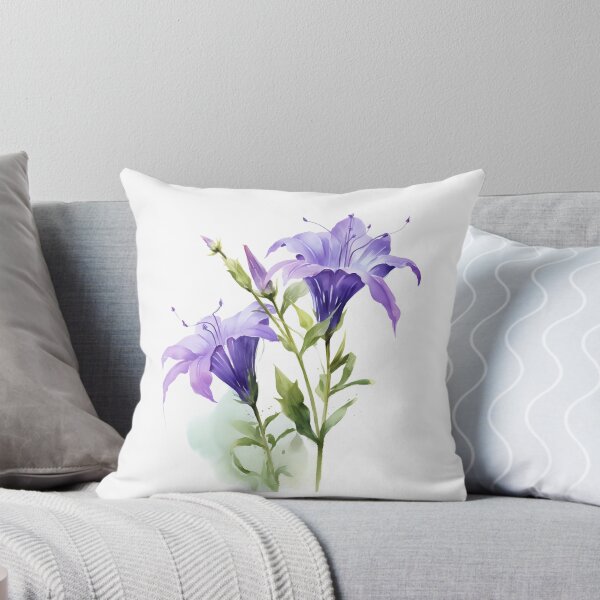 Item preview, Bellflowers watercolor designed and sold by DerSenat.