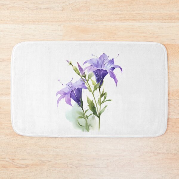 Item preview, Bellflowers watercolor designed and sold by DerSenat.