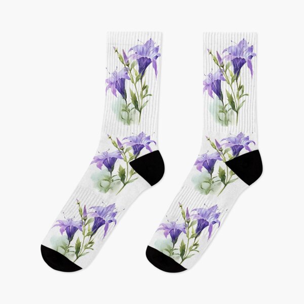 Item preview, Bellflowers watercolor designed and sold by DerSenat.