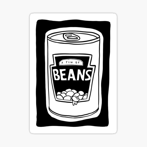 Item preview, Tin of beans print designed and sold by printsbyh.