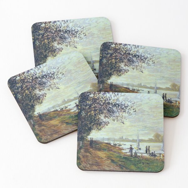 Item preview, The Riverbank at Petit-Gennevilliers, Sunset - 1875 - Claude Monet designed and sold by dottyshai.