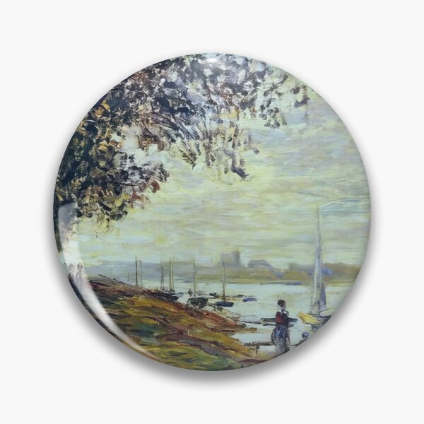Item preview, The Riverbank at Petit-Gennevilliers, Sunset - 1875 - Claude Monet designed and sold by dottyshai.