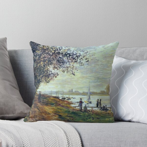 Item preview, The Riverbank at Petit-Gennevilliers, Sunset - 1875 - Claude Monet designed and sold by dottyshai.