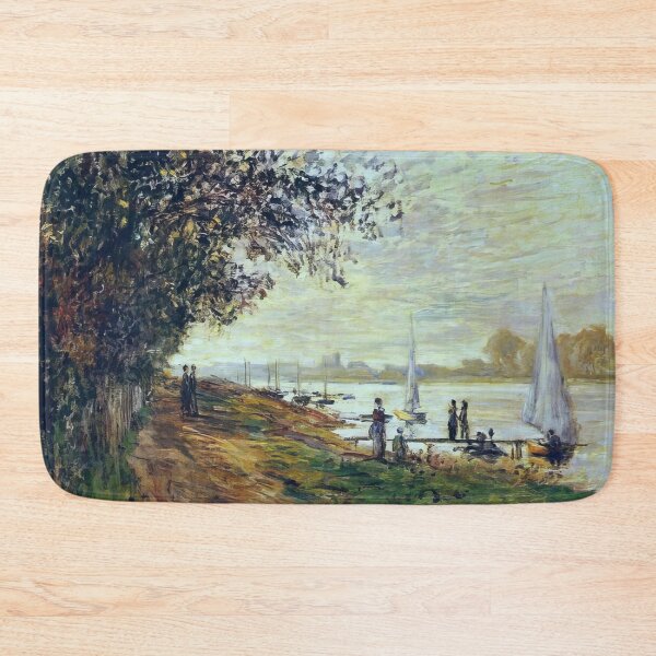 Item preview, The Riverbank at Petit-Gennevilliers, Sunset - 1875 - Claude Monet designed and sold by dottyshai.