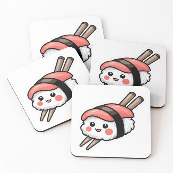 Item preview, Happy Sushi Sticker  designed and sold by NattyGe.