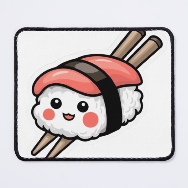 Item preview, Happy Sushi Sticker designed and sold by NattyGe.