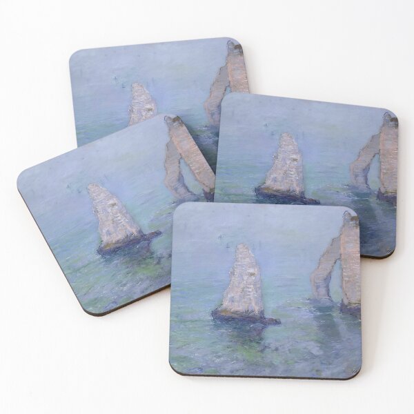 Item preview, The Rock Needle and Porte d’Aval, Etretat - 1885 - Claude Monet designed and sold by dottyshai.