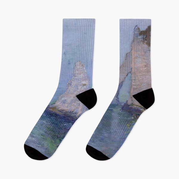 Item preview, The Rock Needle and Porte d’Aval, Etretat - 1885 - Claude Monet designed and sold by dottyshai.