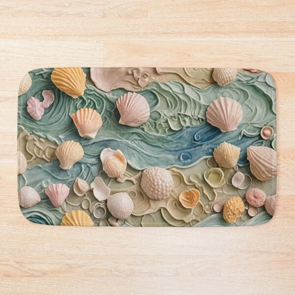 Item preview, Tranquil Shores: Pastel Ocean Waves and Seashells designed and sold by Lizetteh.