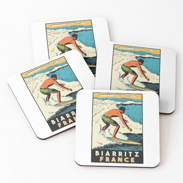 Item preview, Vintage Style Biarritz Surf Decal designed and sold by Decal Mania.