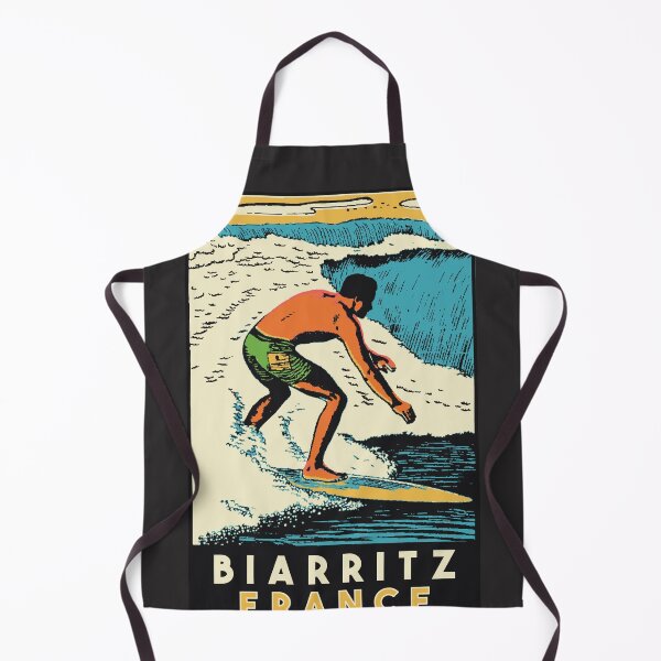 Item preview, Vintage Style Biarritz Surf Decal designed and sold by Decal Mania.