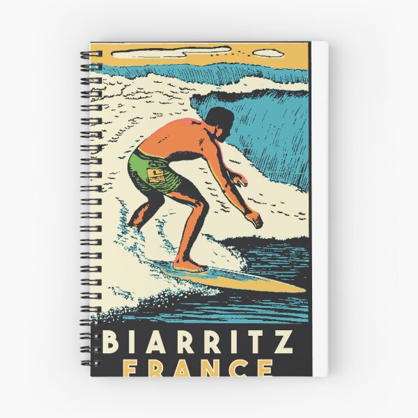 Item preview, Vintage Style Biarritz Surf Decal designed and sold by Decal Mania.