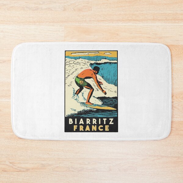 Item preview, Vintage Style Biarritz Surf Decal designed and sold by Decal Mania.