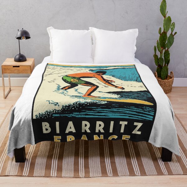Item preview, Vintage Style Biarritz Surf Decal designed and sold by Decal Mania.