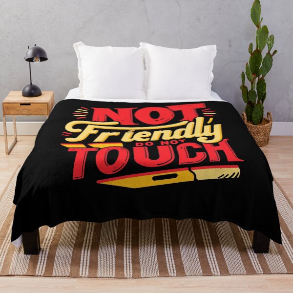 Item preview, Not Friendly Do Not Touch Funny Sarcastic Quote Introvert designed and sold by Dressed For Duty.