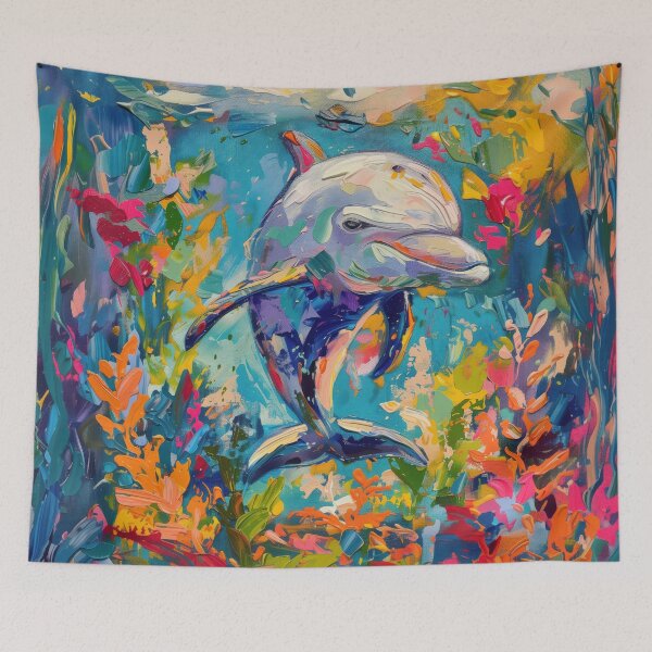 Item preview, Vibrant Dolphin Dream designed and sold by palmyst.