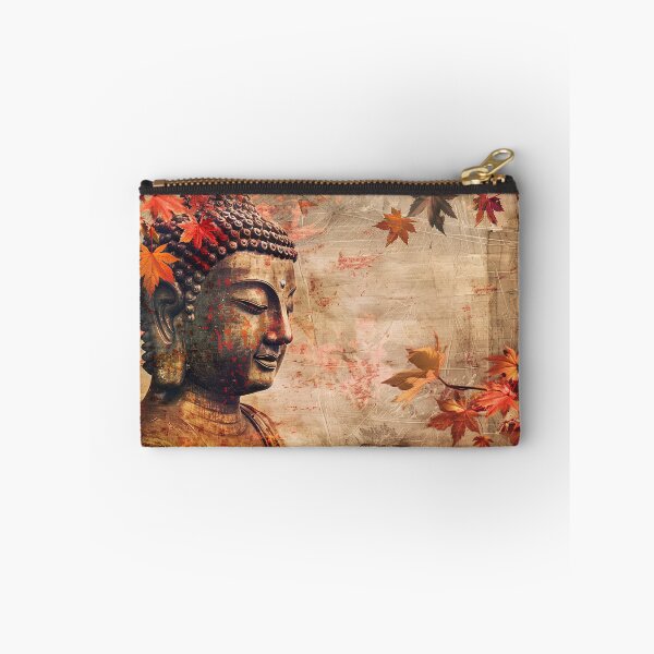Item preview, Boeddha en Herfstbladeren designed and sold by DeMuurdecoratie.