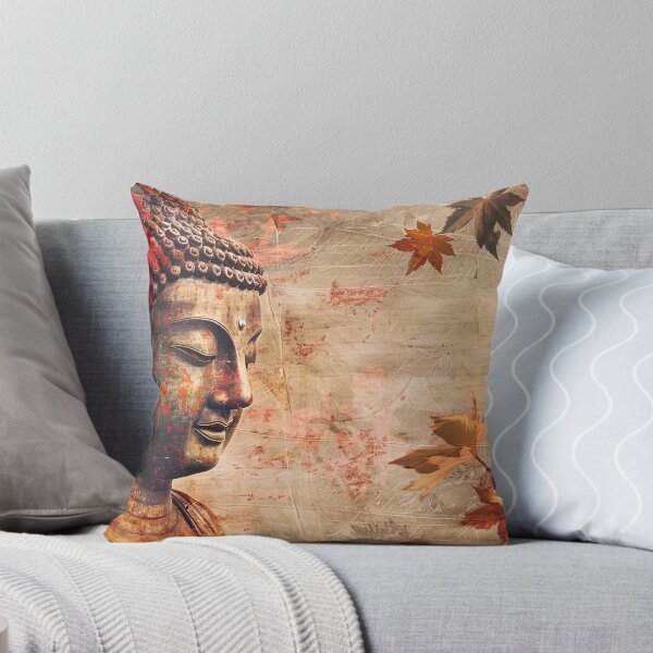 Item preview, Boeddha en Herfstbladeren designed and sold by DeMuurdecoratie.