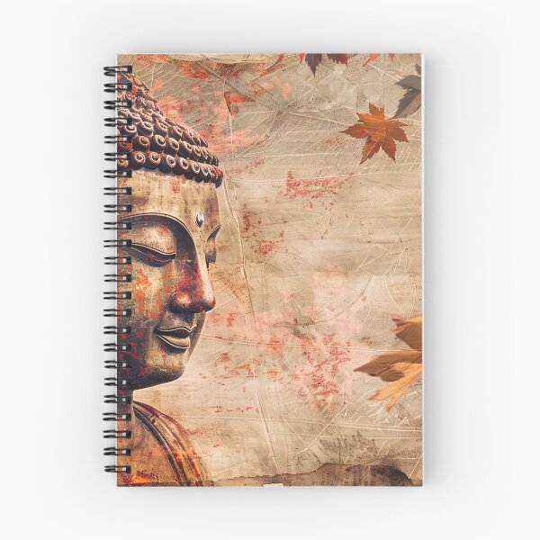 Item preview, Boeddha en Herfstbladeren designed and sold by DeMuurdecoratie.