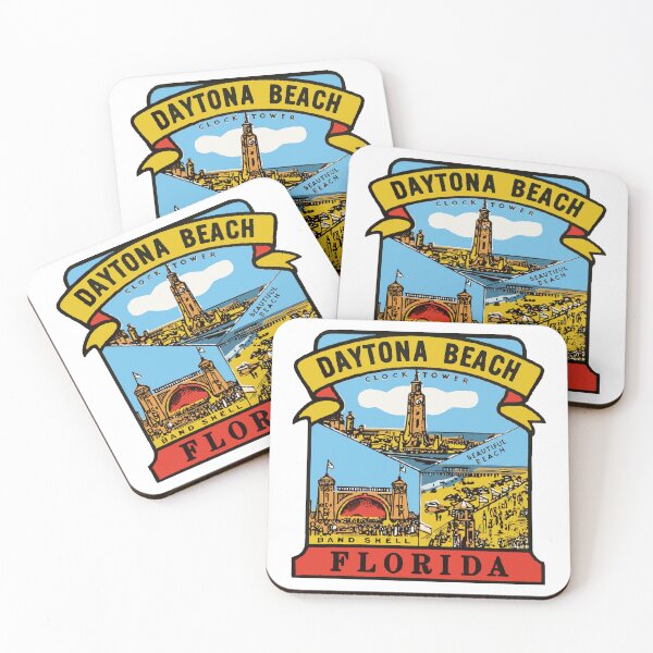 Item preview, Vintage Style Daytona Beach Decal designed and sold by Decal Mania.