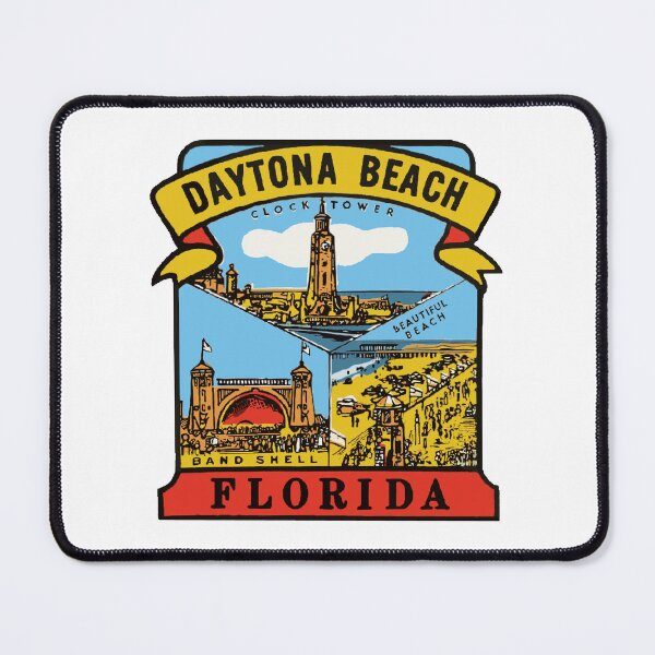 Item preview, Vintage Style Daytona Beach Decal designed and sold by Decal Mania.