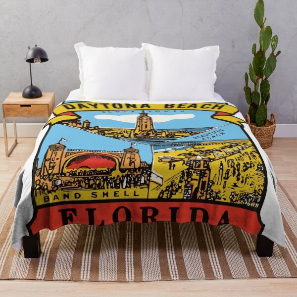 Item preview, Vintage Style Daytona Beach Decal designed and sold by Decal Mania.
