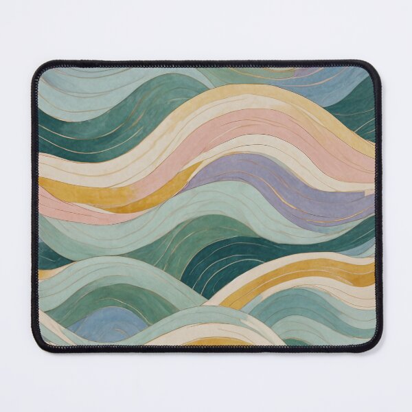 Item preview, Serene Currents: Abstract Waves in Pastel designed and sold by Lizetteh.