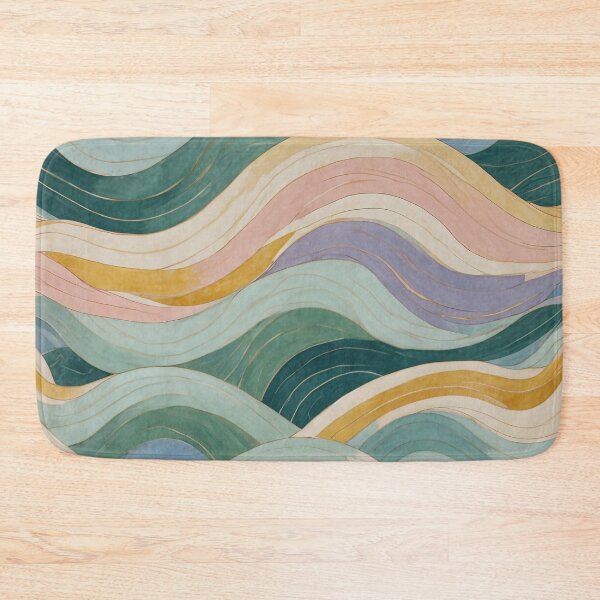 Item preview, Serene Currents: Abstract Waves in Pastel designed and sold by Lizetteh.
