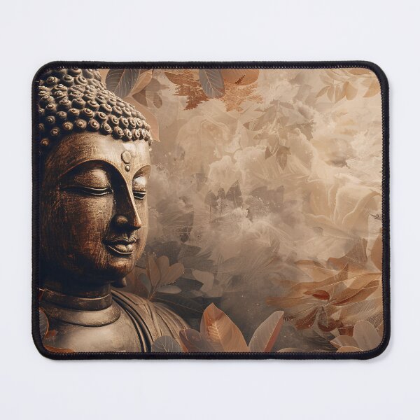Item preview, Serene Boeddha met Bladeren designed and sold by DeMuurdecoratie.