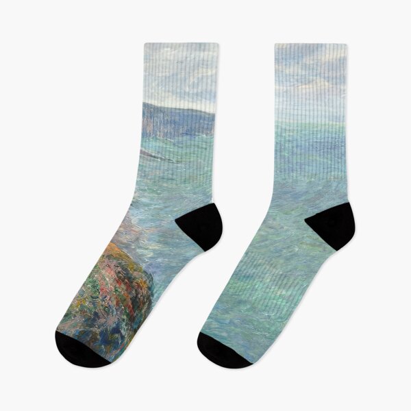 Item preview, The Sea Seen from the Cliffs of Fecamp - 1881 - Claude Monet designed and sold by dottyshai.