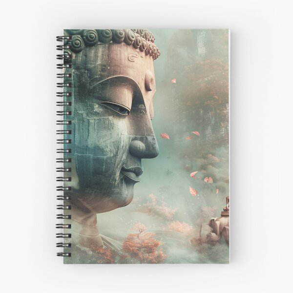 Item preview, Mystieke Boeddha in Berglandschap designed and sold by DeMuurdecoratie.