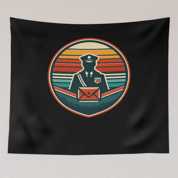 Item preview, Mailman Postal Worker Sunset Vintage Retro Mail Carrier designed and sold by Dressed For  Duty.