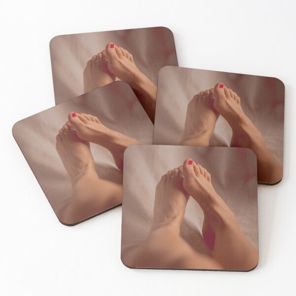 Item preview, Adorable feet on a white blanket designed and sold by FeetArt888.