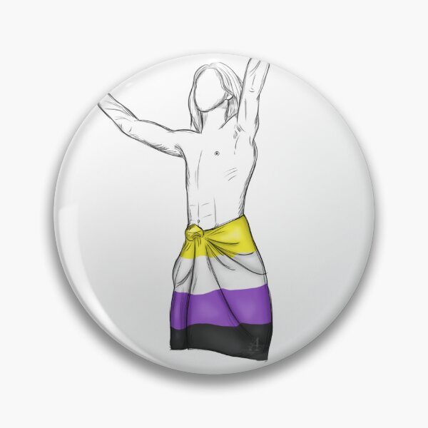 Item preview, Måneskin Ethan Torchio with nonbinary flag designed and sold by ArteDellaVitaDE.