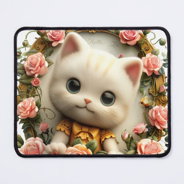 Item preview, Kitty Cat in Flowers  designed and sold by Foxxys.