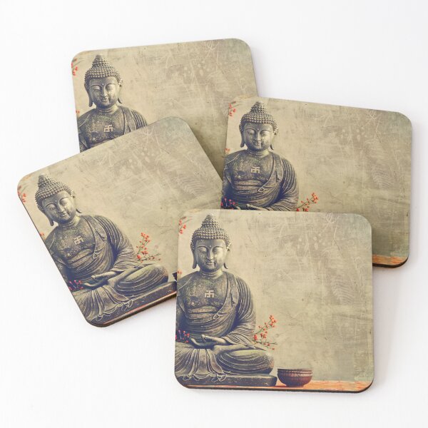 Item preview, Stille sereniteit van de Boeddha designed and sold by DeMuurdecoratie.