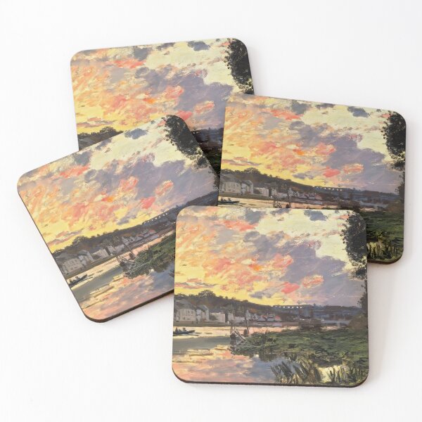 Item preview, The Seine at Bougival in the Evening - 1869 - Claude Monet designed and sold by dottyshai.