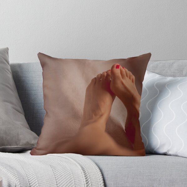 Item preview, Adorable feet on a white blanket designed and sold by FeetArt888.