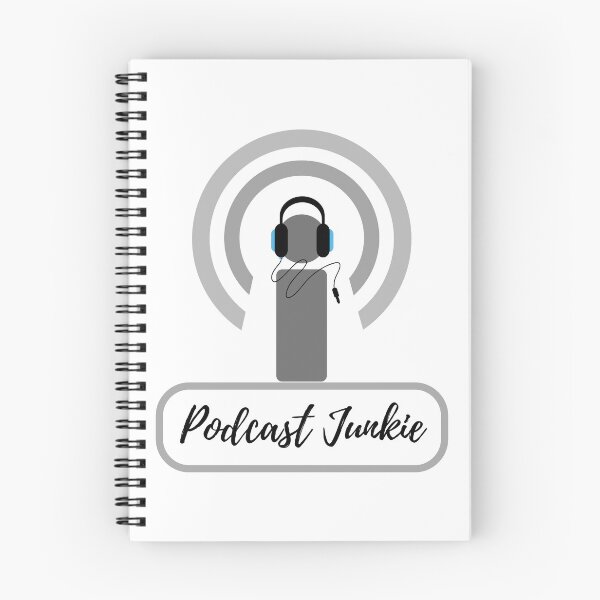 Item preview, Podcast Junkie designed and sold by merchmade4you.