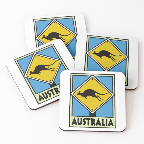 Item preview, Australia Kangaroo Crossing Decal designed and sold by Decal Mania.