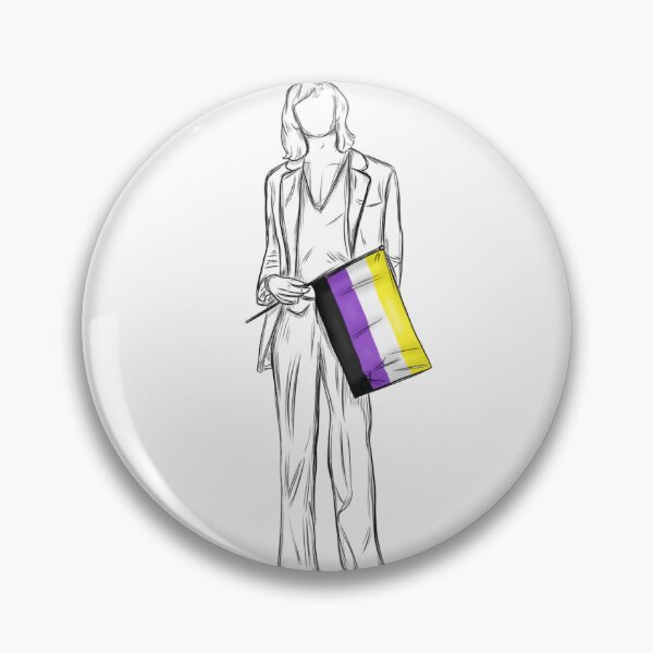 Item preview, Måneskin Thomas Raggi with nonbinary flag designed and sold by ArteDellaVitaDE.