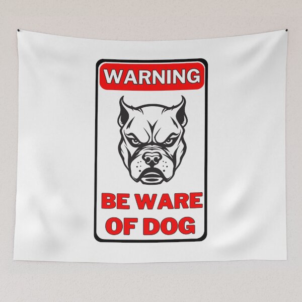 Item preview, Warning Beware Of Dog Sign designed and sold by jofredo.