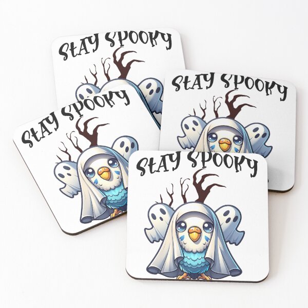 Item preview, Funny Budgie Stay Spooky, Funny Halloween Budgie Lovers, Cute Holloween Budgie Ghost  designed and sold by CrazyInk23.
