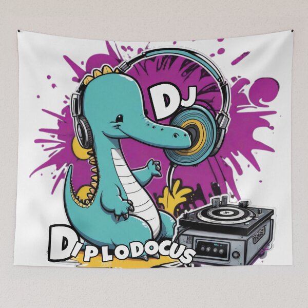 Item preview, Diplodocus DJ designed and sold by CoolEnthusias.