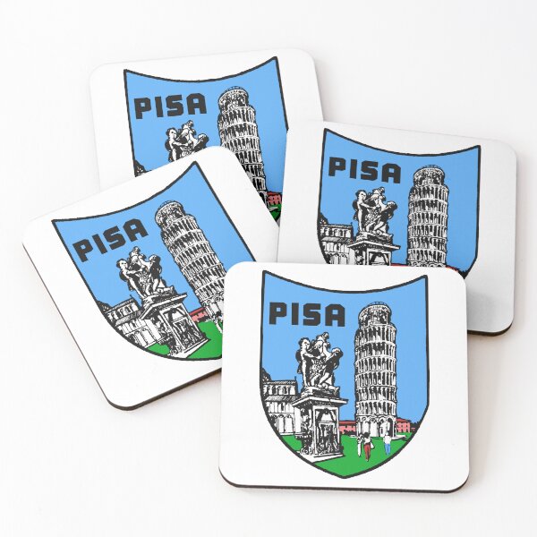 Item preview, Vintage Style Pisa Italy Decal designed and sold by Decal Mania.