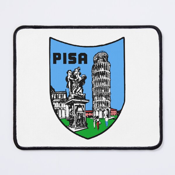 Item preview, Vintage Style Pisa Italy Decal designed and sold by Decal Mania.