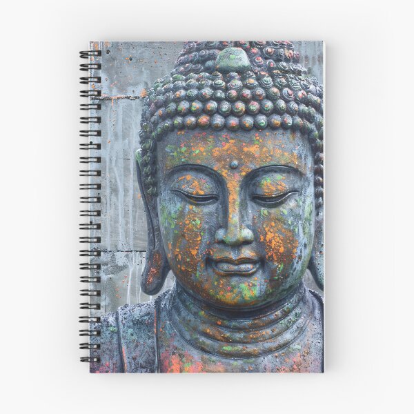 Item preview, Boeddha tegen Betonnen Muur designed and sold by DeMuurdecoratie.