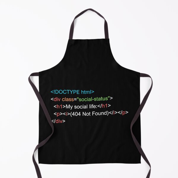 Item preview, HTML Social Life Programmer Data Joke designed and sold by SayItWithYours.